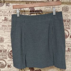 Sunday Best notched check skirt